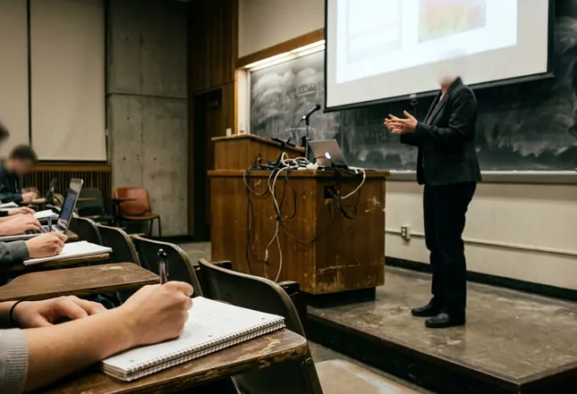 University lecture hall, educational environment
